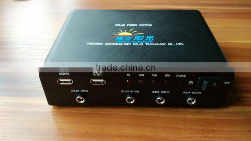 10W 20W high performance factory supply lithium ion battery system solar, portable solar power system