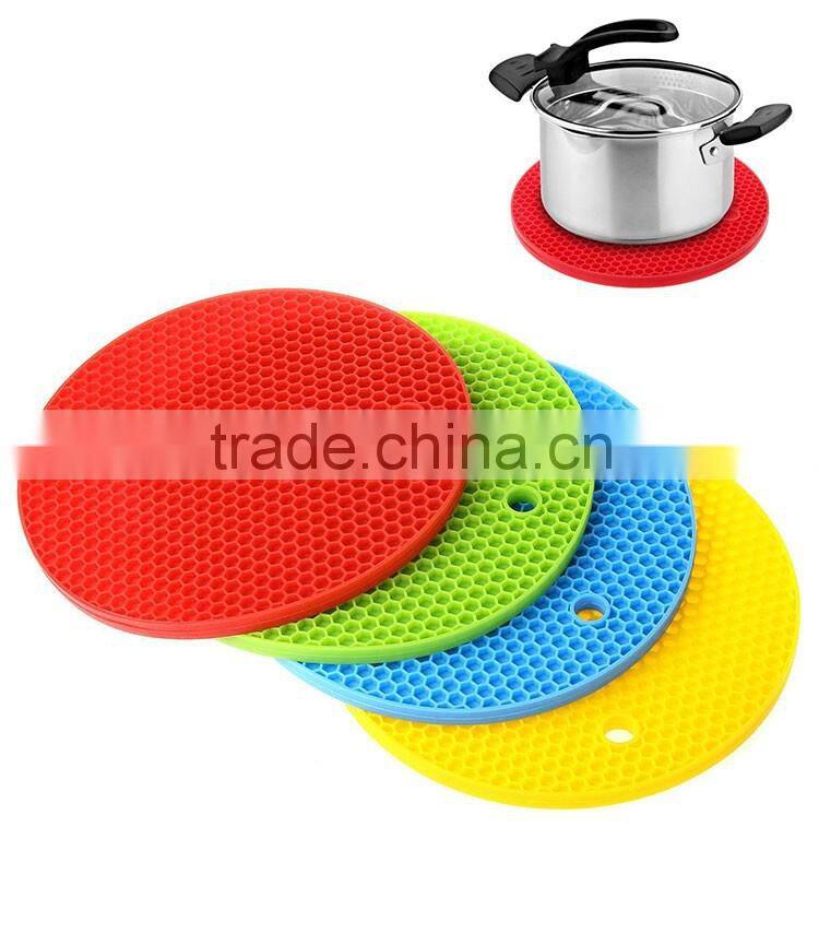 Silicone Trivet Mat, Hot Pads,Cup Insulation Mat, Non-slip Mat, Flexible, Durable,Heat Resistant