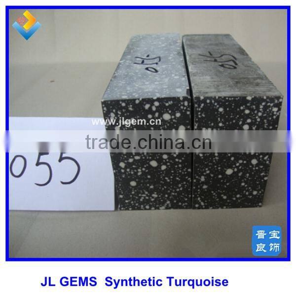 Synthetic Special Block Color Compressed Turquoise Rough & raw material