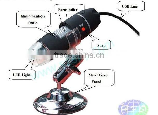 factory supply 2.0MP 500X usb digital microscope/usb microscope