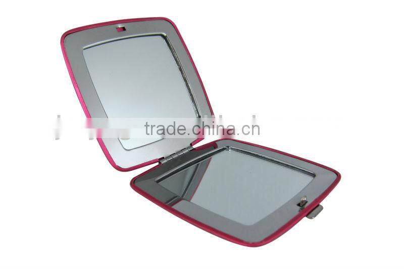 Aluminium mini makeup compact mirror