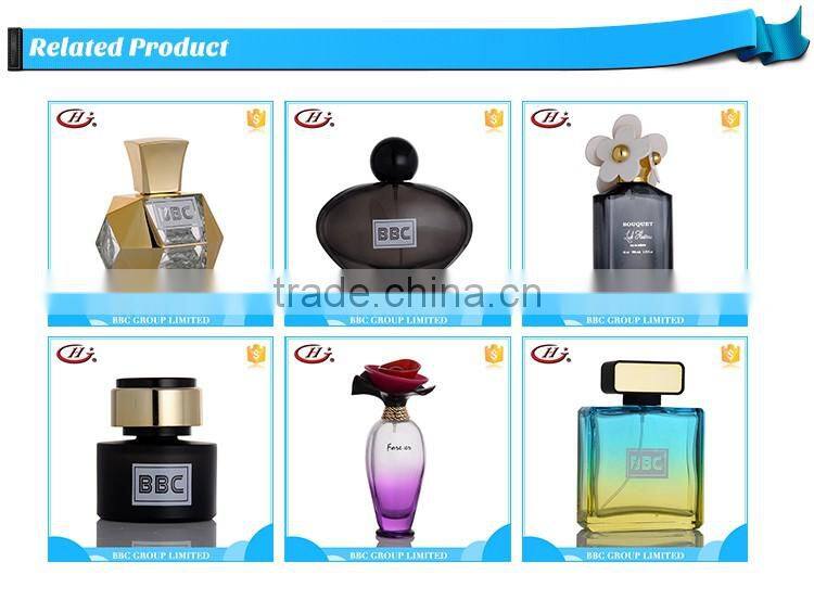 BBC Metallic Series - MF018 OEM lady flower printed glass bottles natural noble eau de parfum