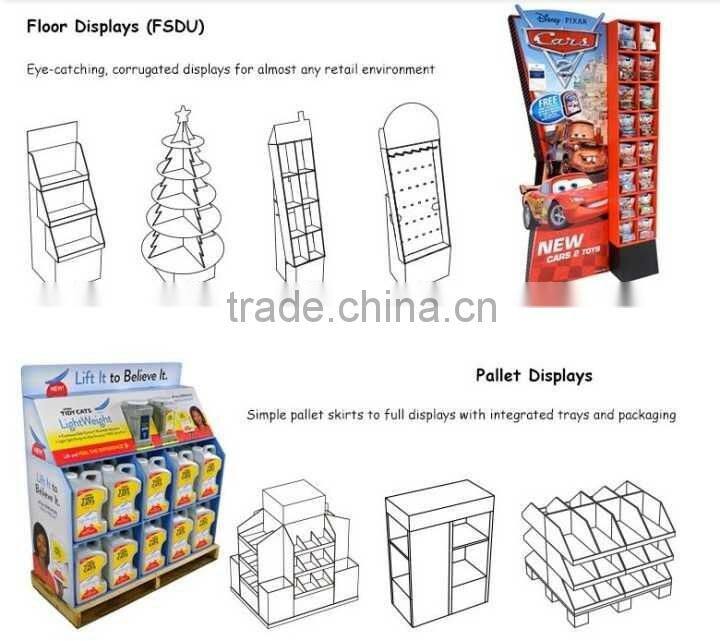 multifunctional cosmetic PDQ cardboard display box