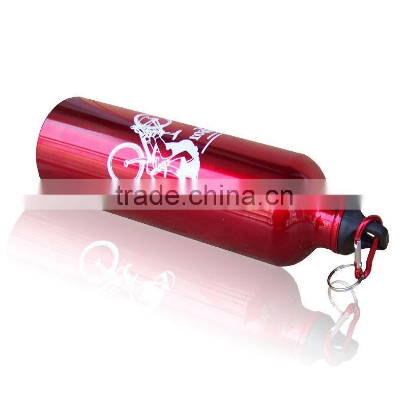 Logo design OEM color portable sports cold water kept aluminum bottle