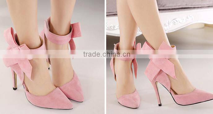 high quality red pointed toes high heel women pump shoes