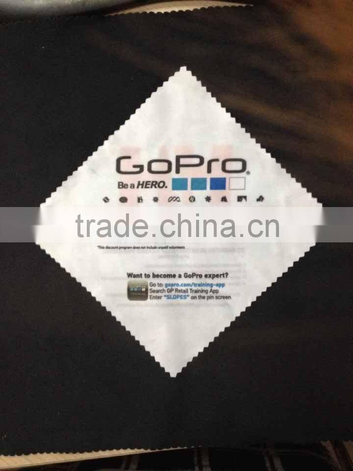 digital printing double-side eyeglasses microfiber fabric cleaning cloth