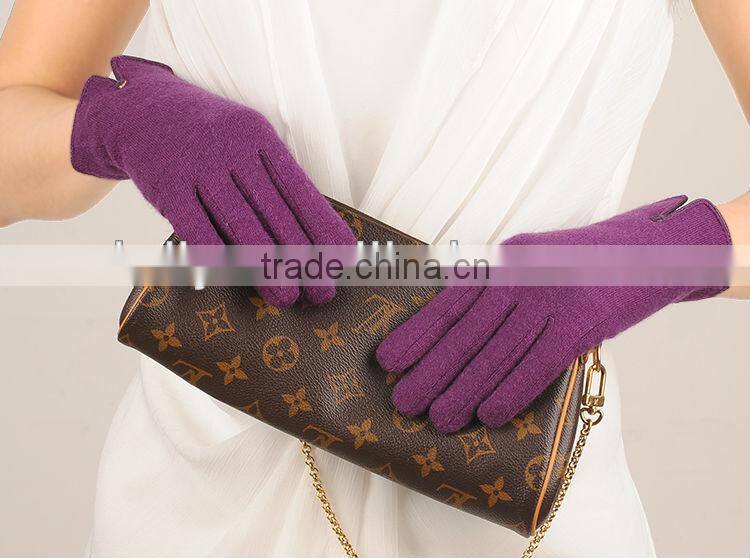 Weather Tight Stylish Girl Casual Wool Gloves In China