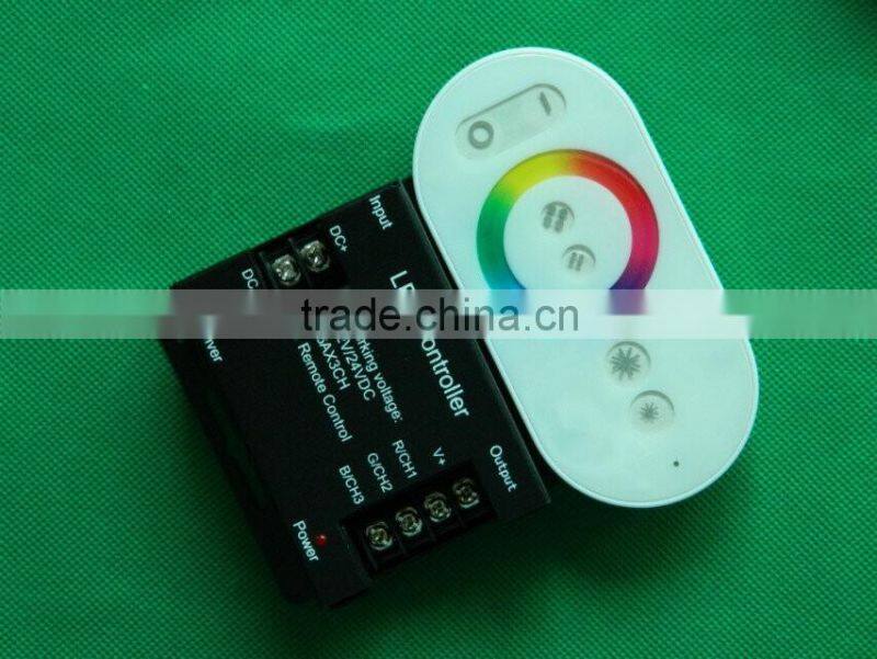 Touching LED Controller in Black for LED RGB lights rgb led touch panel controller