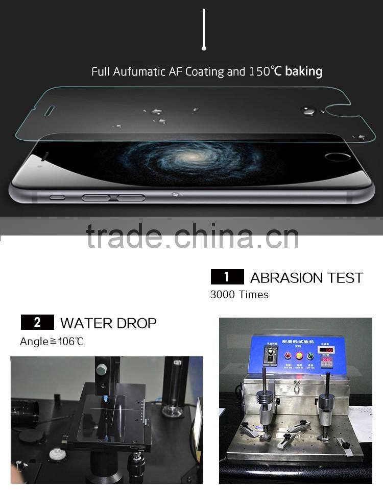 new premium full cover silicone edge 9H 0.33MM tempered glass screen protector for iphone 6