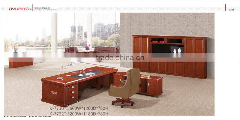 Big and high end luxury HDF executive table for boss