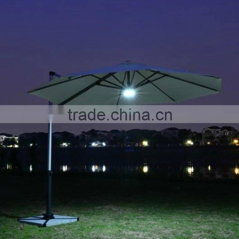 LED Umbrella Wind Resist Standard Size Solar Umbrella Patio Outdoor Solar LED Umbrella