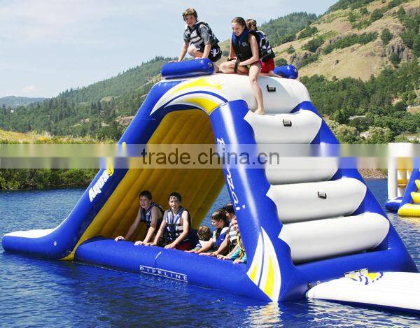 commercial aqua slide, kids water park slide, inflatable water slide and climbing