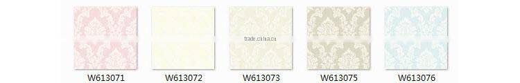 hot foaming non woven wallpaper, romantic damask large size wall sticker , charming wallcovering ideas