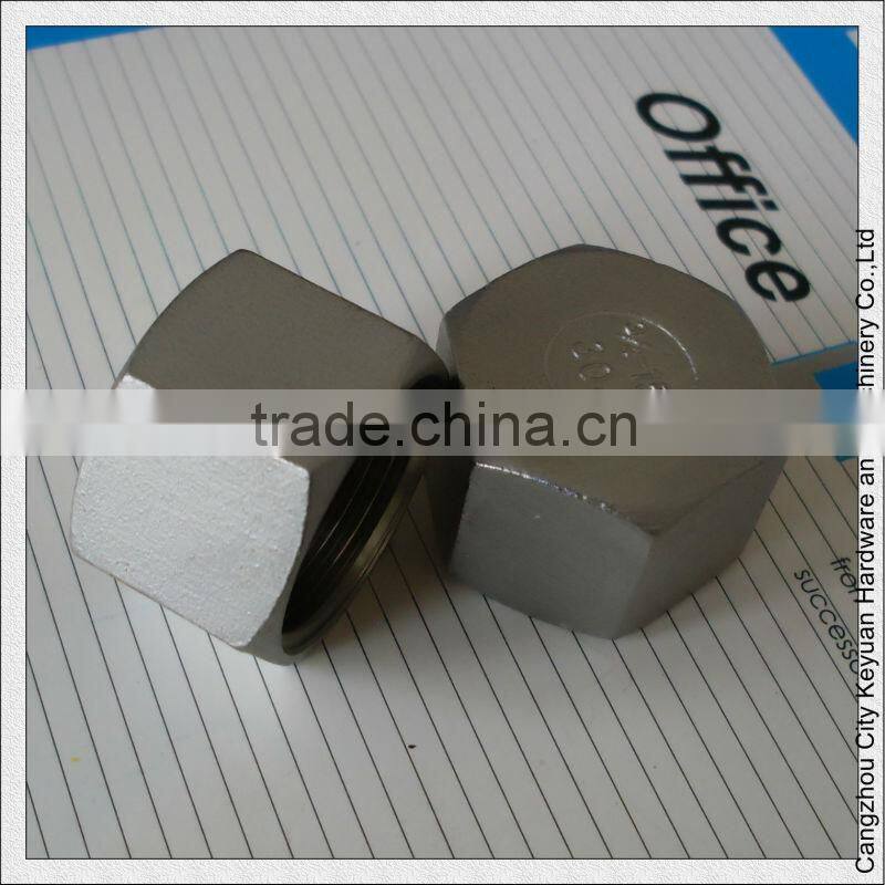 2" Cap female stainless steel ss304 threaded pipe fitting NPT