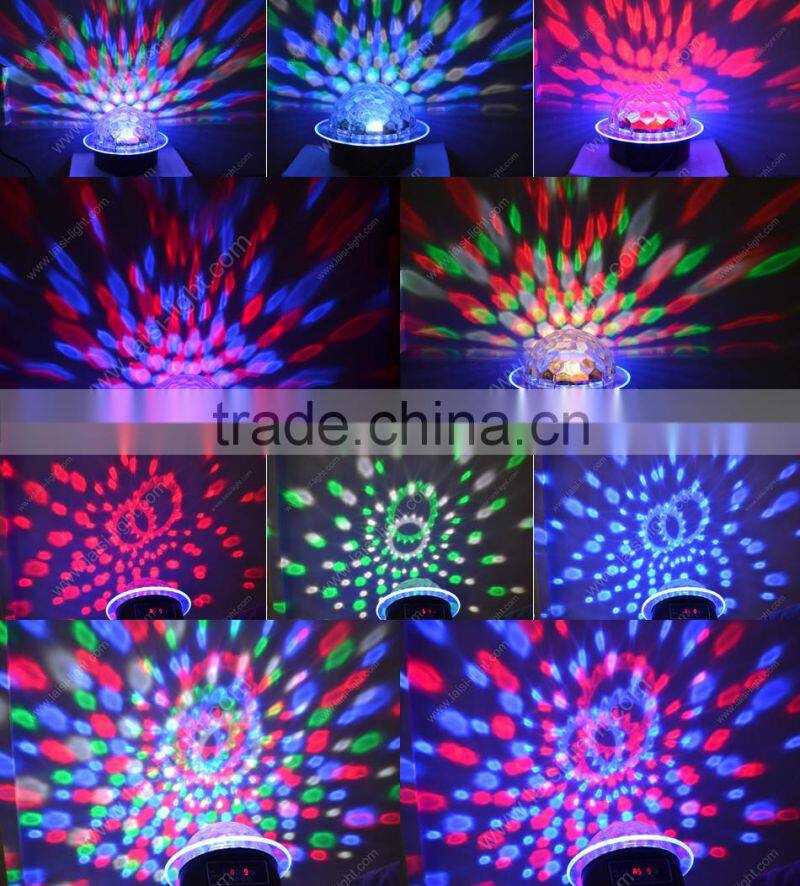 Red Green Blue White Pink Yellow led crystal Magic Ball Light led dj lihts