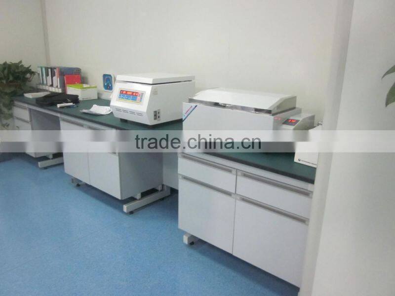 latest steel wood laboratory side table/side benches /lab furniture