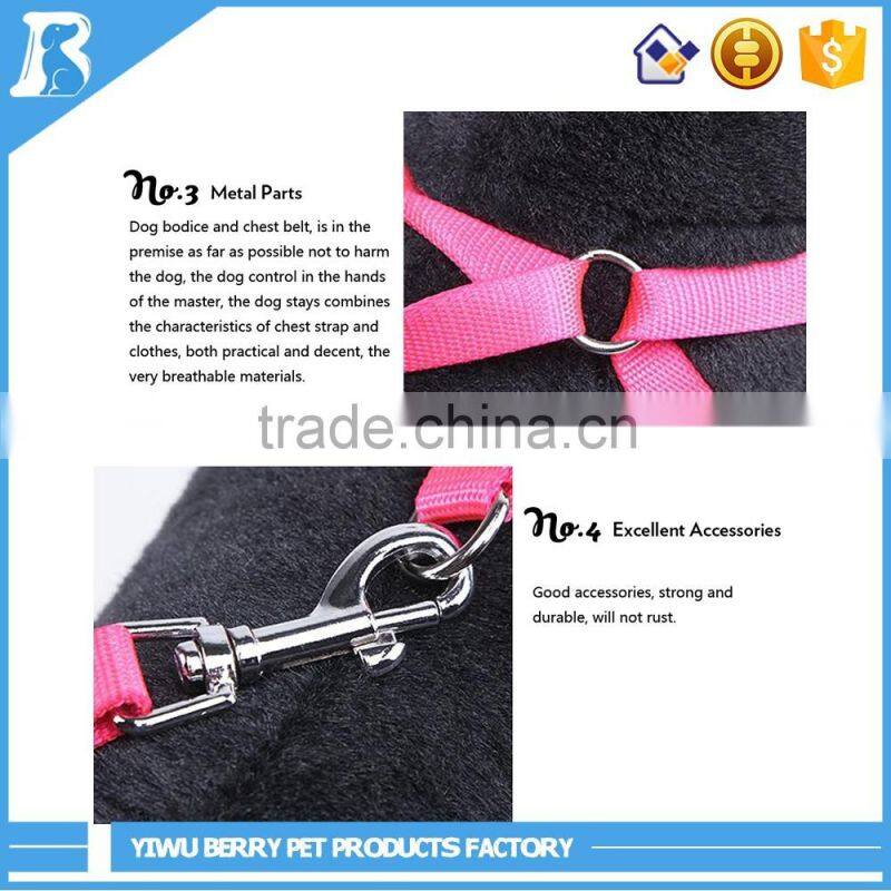 wholesale in China Breathable Soft Fabric dog leash harness