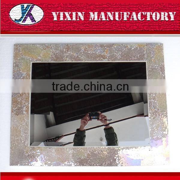 Decorative classic designed crackle glass mosaic mirror