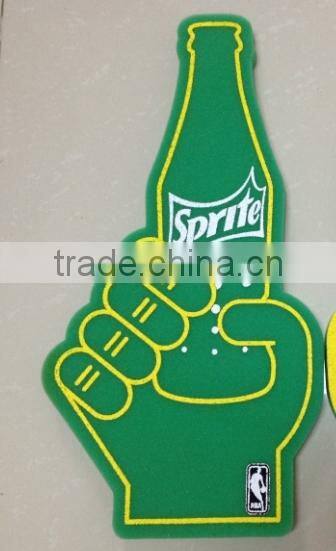 Customized Bottle shape Foam Finger Cheering hand for promotion