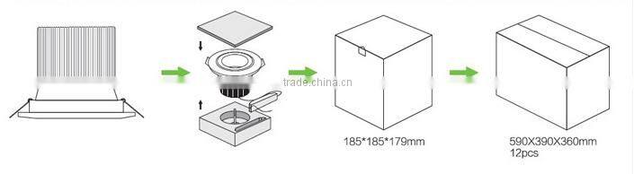 LED downlight 3W Cool White Dimmable led down light downlight