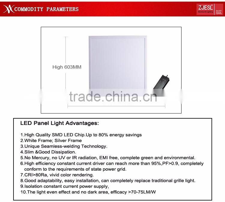 led panel light 60 60 40w 2x2 2700-6500k AC220-240V
