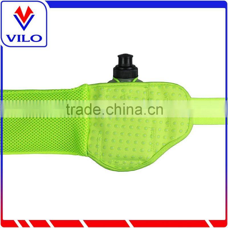 Sports runner waist pack running belt with bottle holder money belt