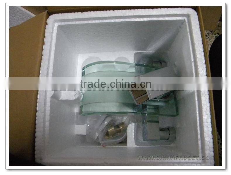 wall mount bathroom faucet(glass bath waterfall tap,waterfall bath mixer)QH0803-1