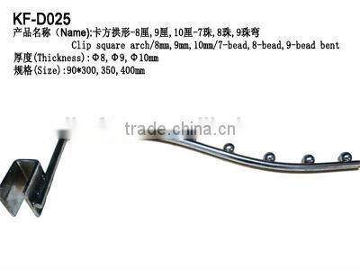 Display clothes hook for shop/Circular tube with beads