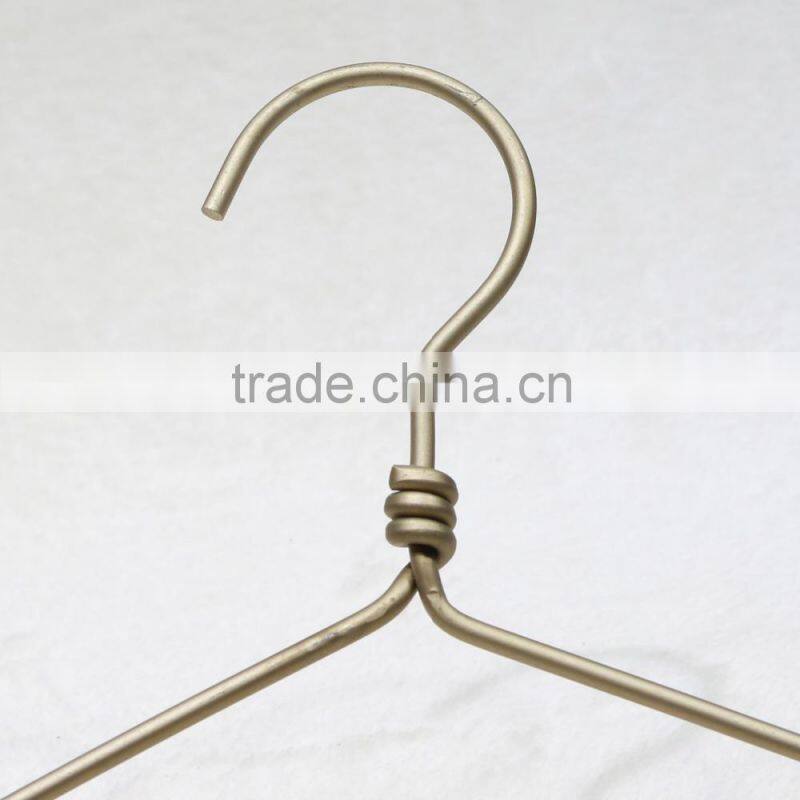 Bulk Aluminum/metal wire cloth hanger for drying/laundry clothes
