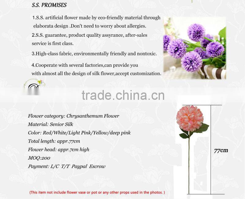 import china silk chrysanthemum for decoration
