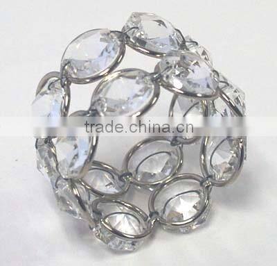 High Quality Wedding Table Decorative Crystal Napkin Rings