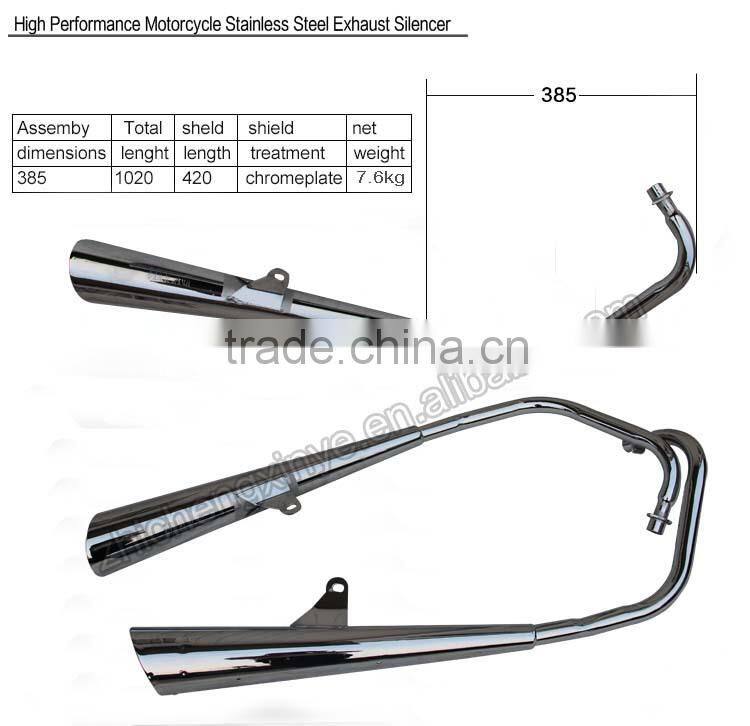 High Performance Motorcycle Stainless Steel Exhaust Silencer