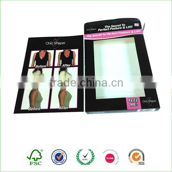 2 piece foldable custom shirt box paper packing