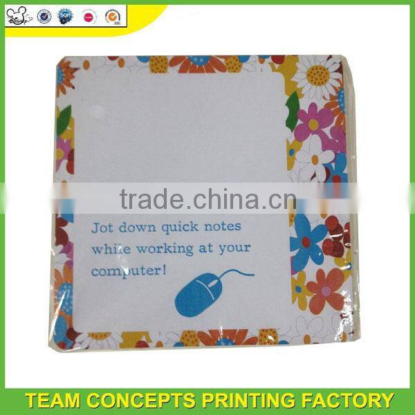 Customised paper memo mouse pad