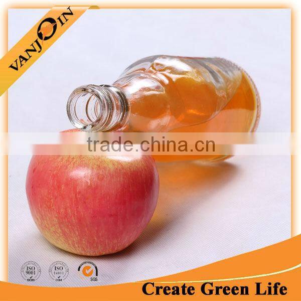 The newest clear decorative glass bottles for liquor