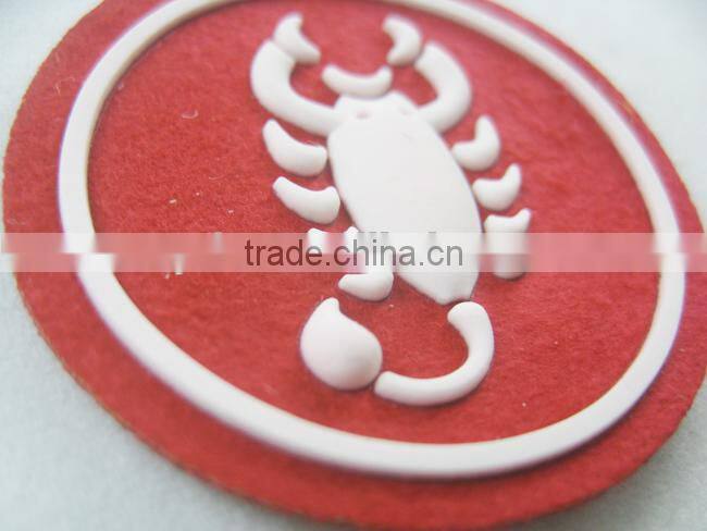 self-adhesive custom leather patch