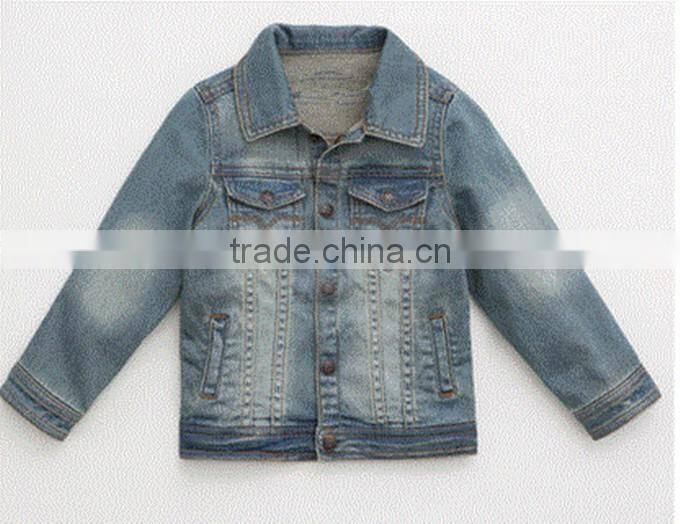 2016 baby boys new style cotton jerans warm jacket windproof