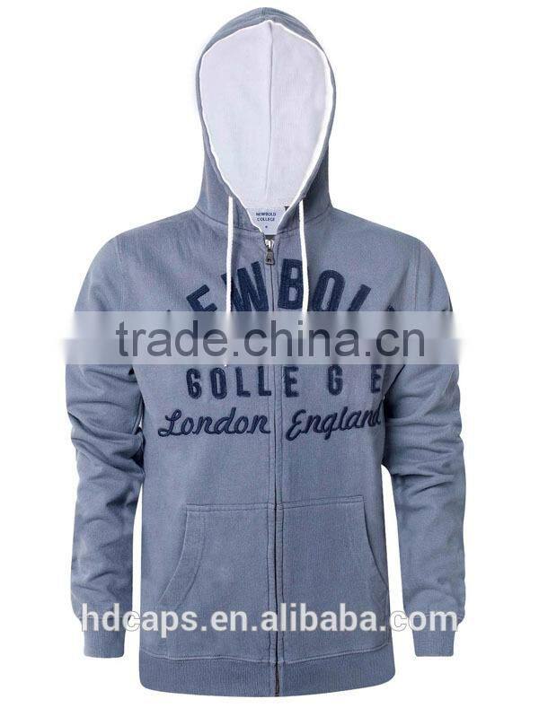 Custom fashion two color hoodies/custom made hoodies