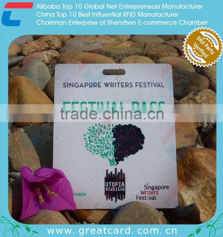 Special Shape Custom Size Printable Two Card Tag with Eyelet