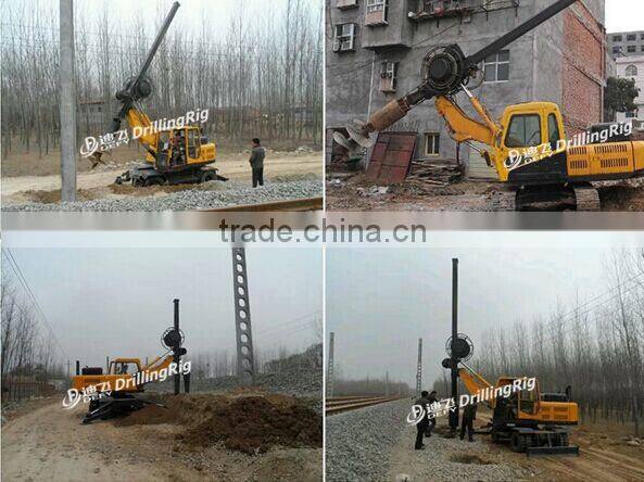 15m Depth Hammer pile driver DFR-10W used screw pile driver price