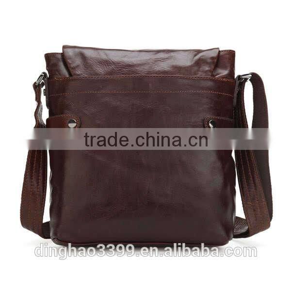 Dongguan factory shoulder bag Fashion Leather Briefcase Waterproof bag for men