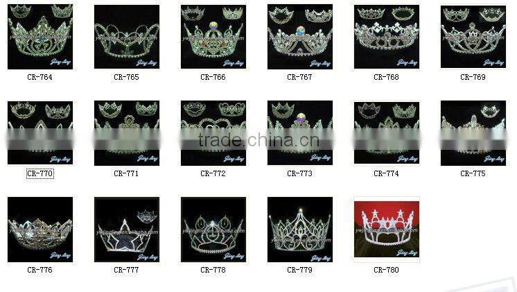 king rhinestone full around crown