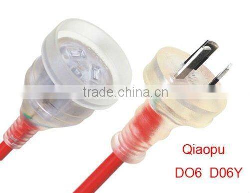 QIAOPU 7.5/10/15A AC Australia extension cord SAA power cord with plug