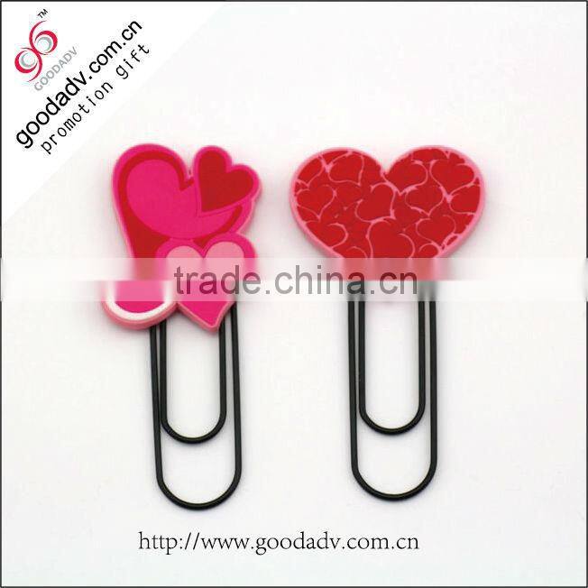 Colorful advertising pop novelty plastic funny any size paper clip