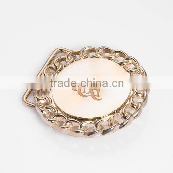 Fashion design custom bright gold zinc alloy belt buckles