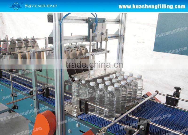 Automatic PP PE POF PVC film Shrink Wrapping machine for Bottles, cans, jars, bricks