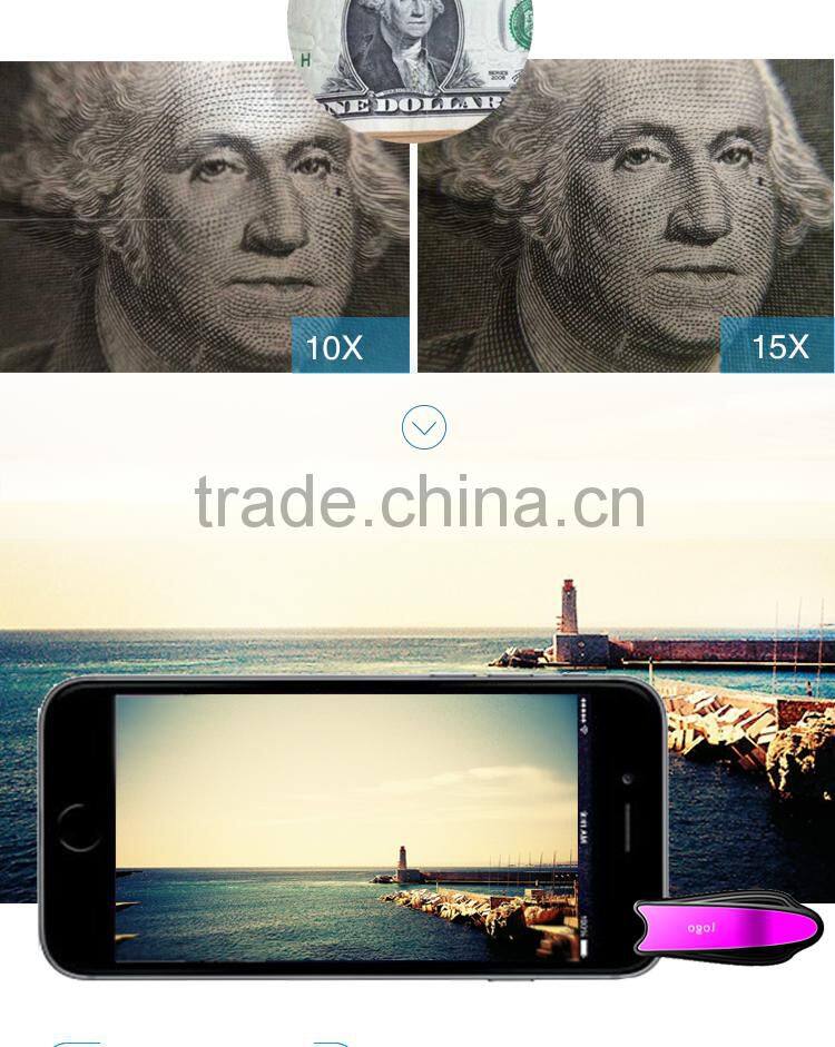Christimas Gift 3 in1 Lens 198 Fisheye Lens Universal 0.63 Wide Angle 15 Micro Lens For iphone 5S 6S plus