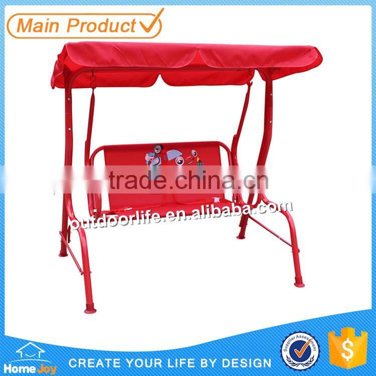 Outdoor kids garden swing chair, child canopy swing chair