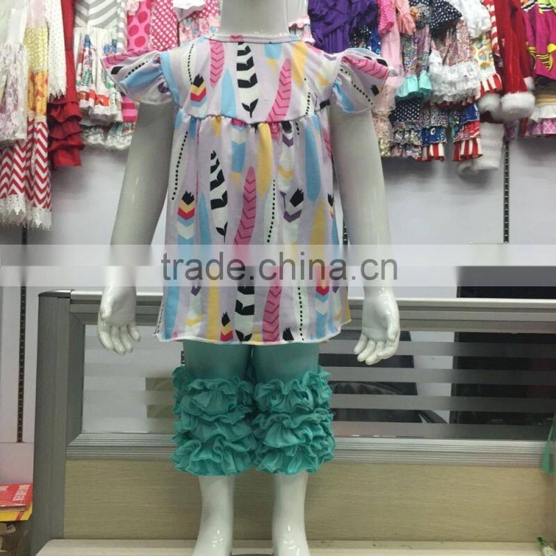 fashionable girls summer clothing set 0-12T girl boutique clothing set wholesale cheap kids 2 pcs summer outfit