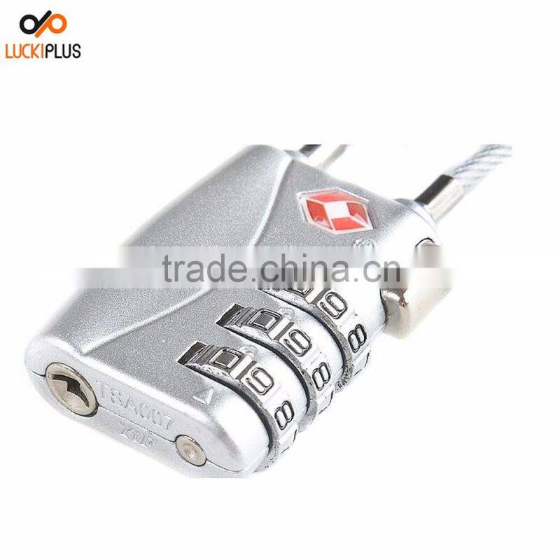 Luckiplus Luggage Locks Combination Password Locks Padlocks TSA Approved 3-Digit Blue